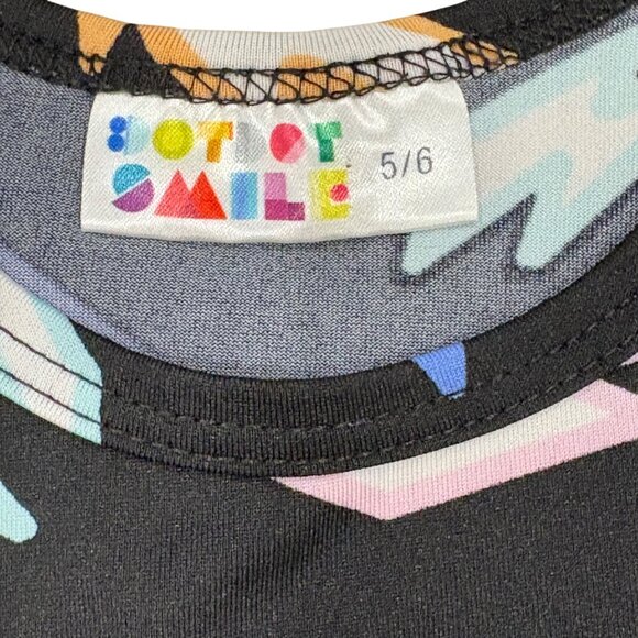 DotDotSmile Lucy Twirl Dress Lightning Bolt Print Dress Size 5/6 - Picture 4 of 5